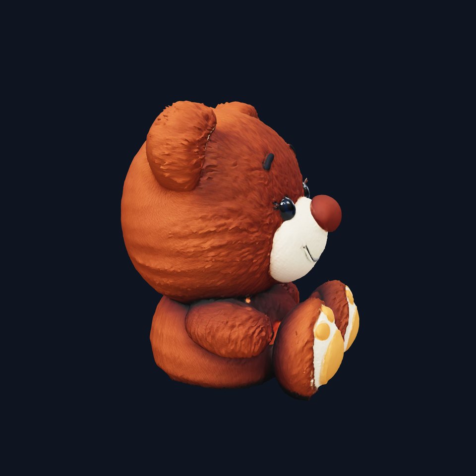 Cuddly Brown Bear model pack